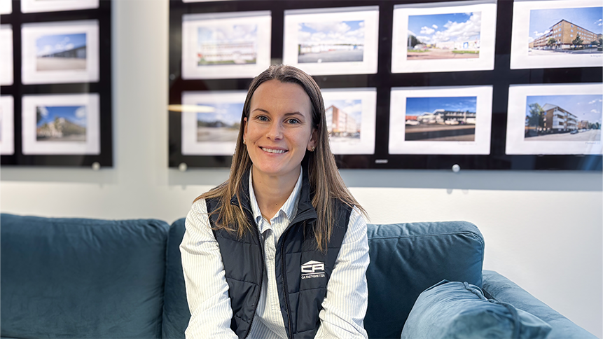 Porträttbild på My Andersson, fastighetskoordinatior på CA Fastigheter.