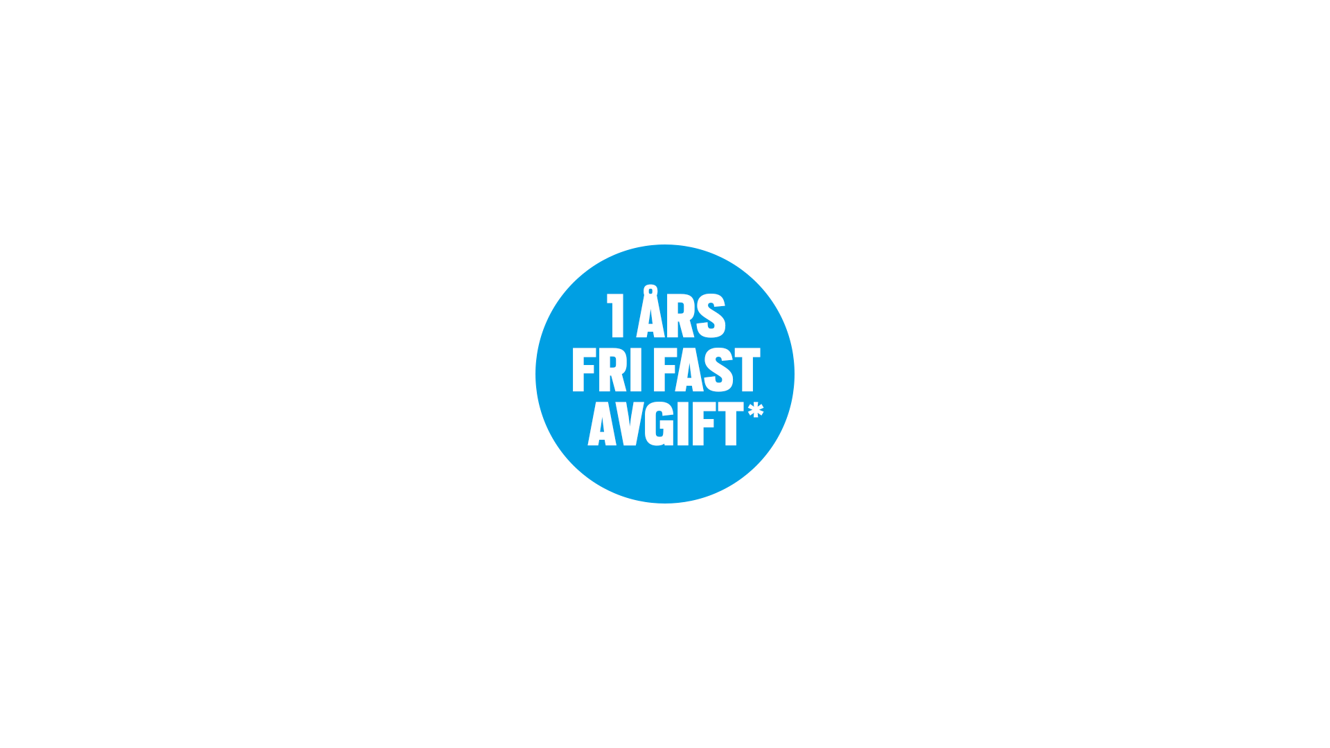 Kampanjerbjudande på elhandelsavtal. Just nu 1 år utan fast avgift.